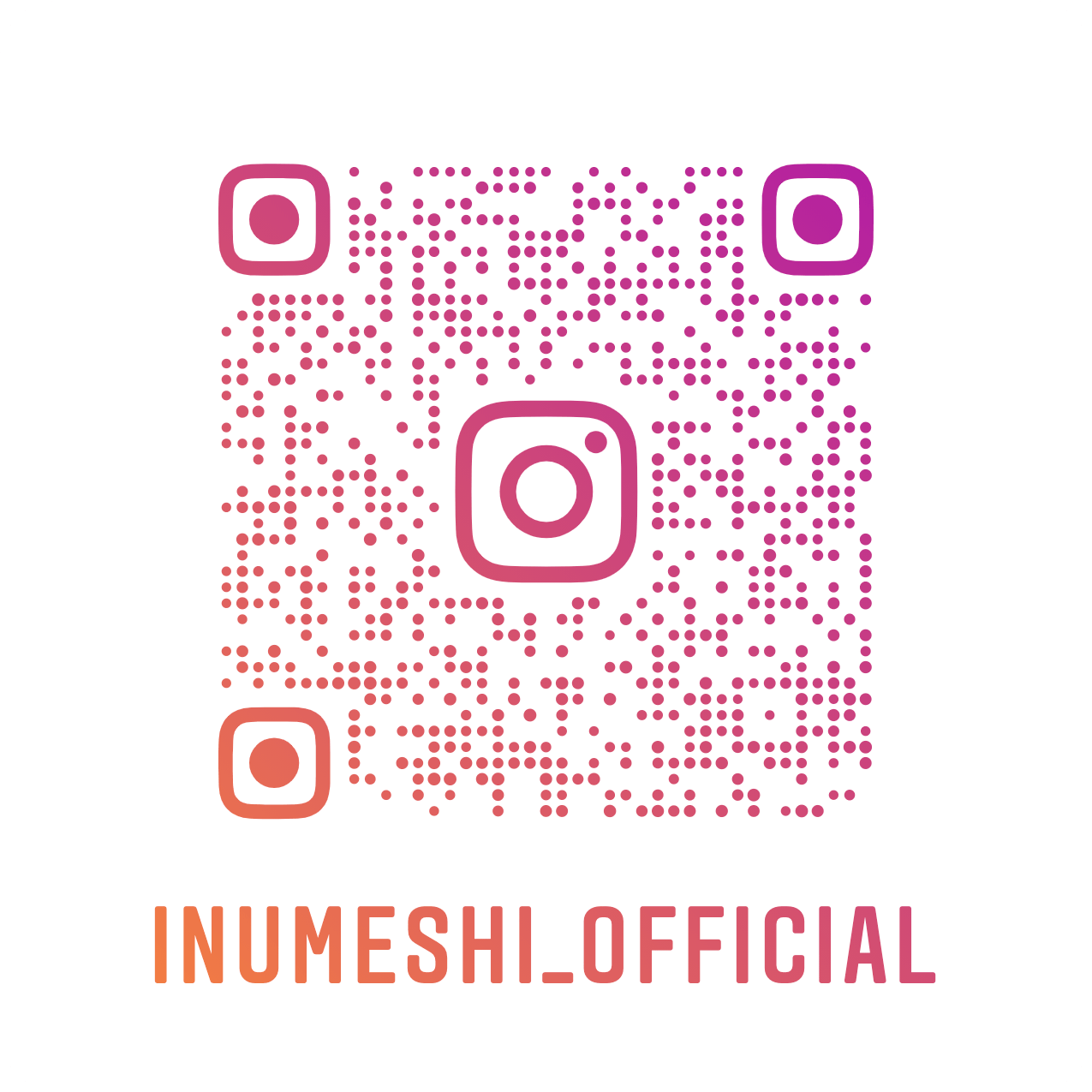 INUMESHI公式のインスタグラムアカウント
