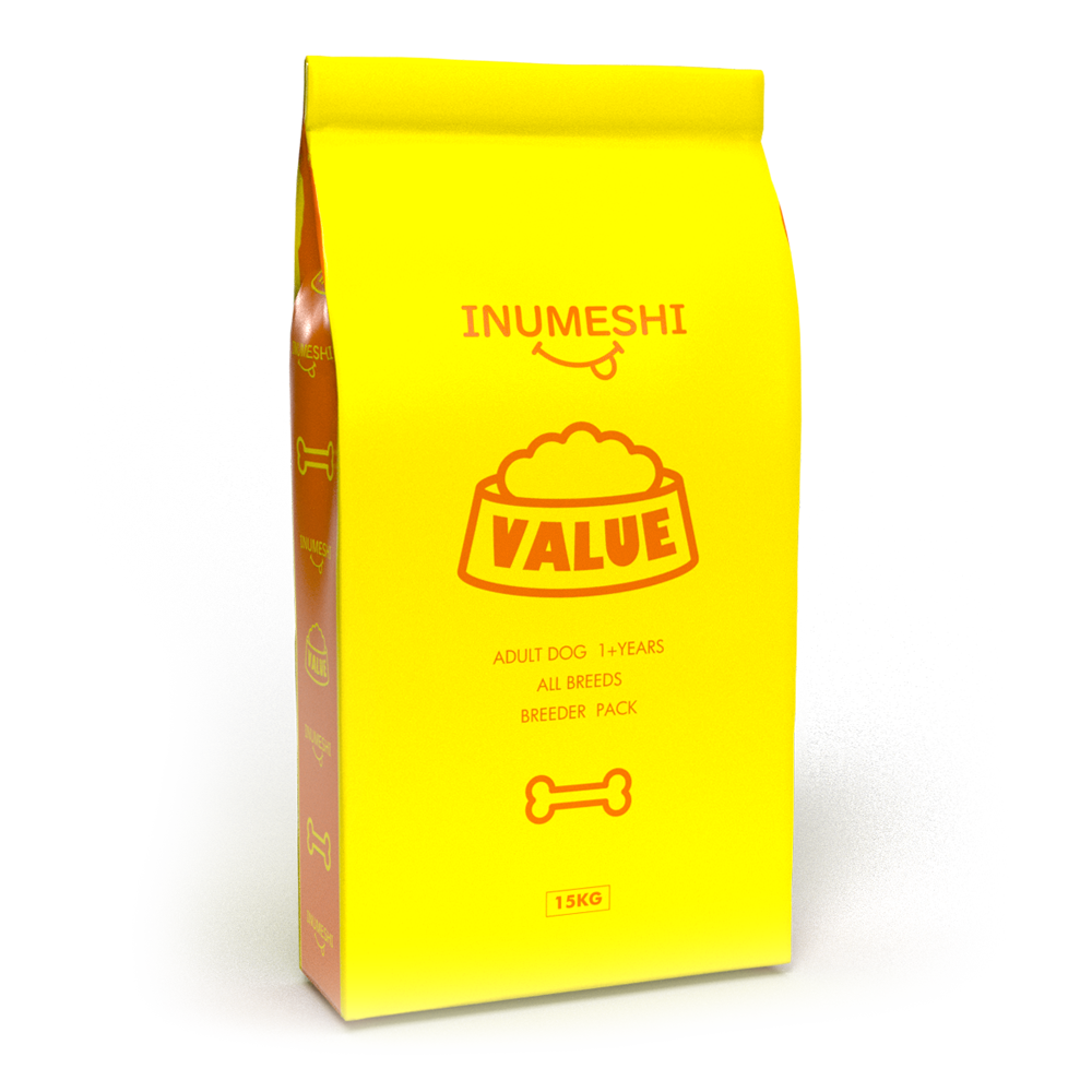 INUMESHIバリューの15kgブリーダーパック