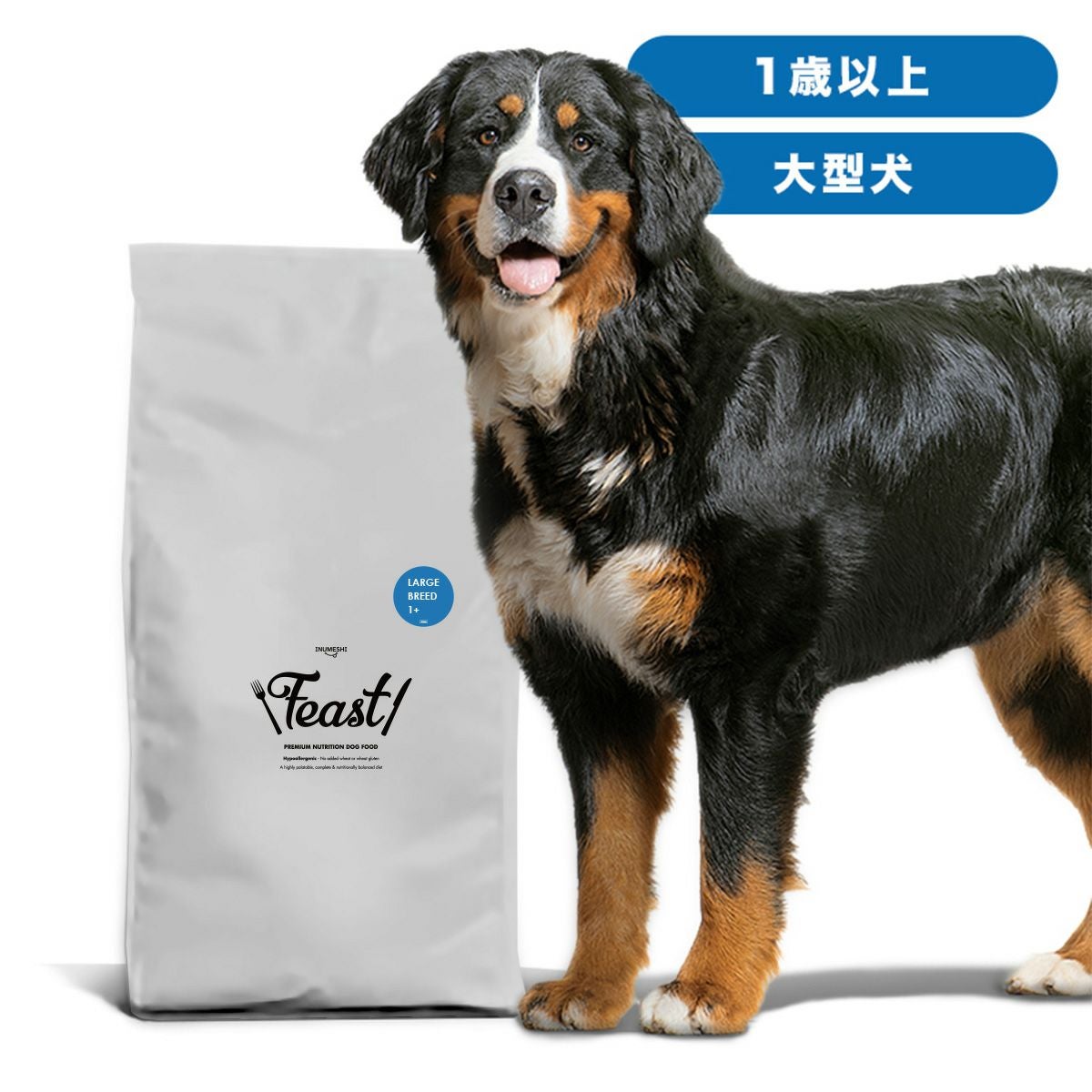 Feast!　フィースト　1歳以上　大型犬用　大粒　15kg　ブリーダーパック INUMESHI フィースト 1歳以上 大型犬用 15kg ブリーダーパック