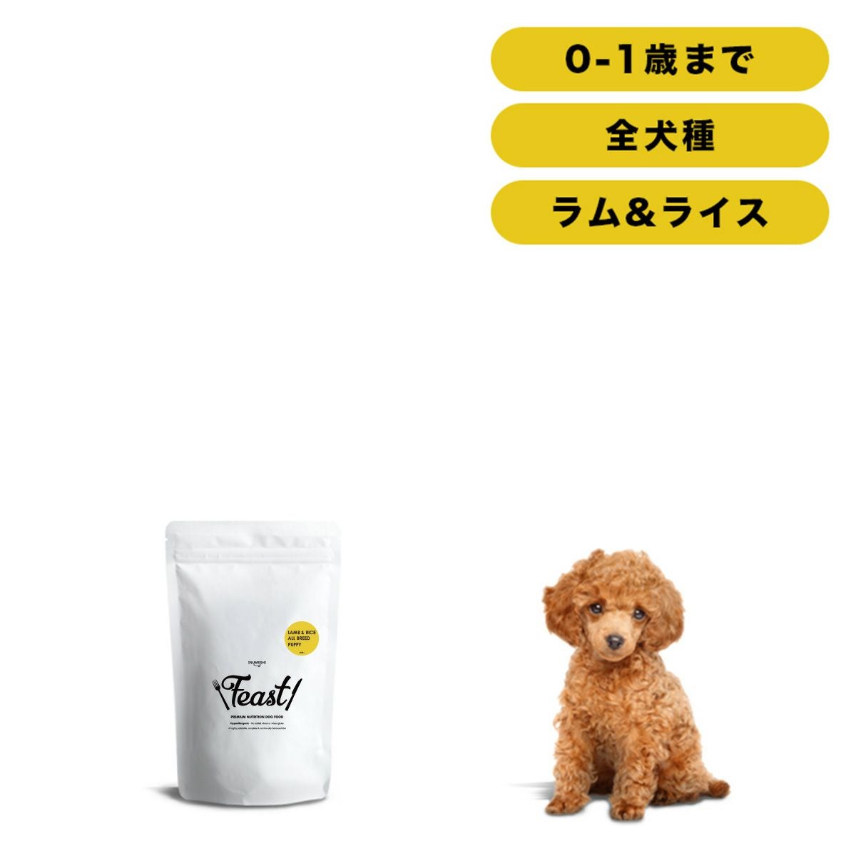 INUMESHI　フィースト　ラム&ライス　子犬用　全犬種用　1kg