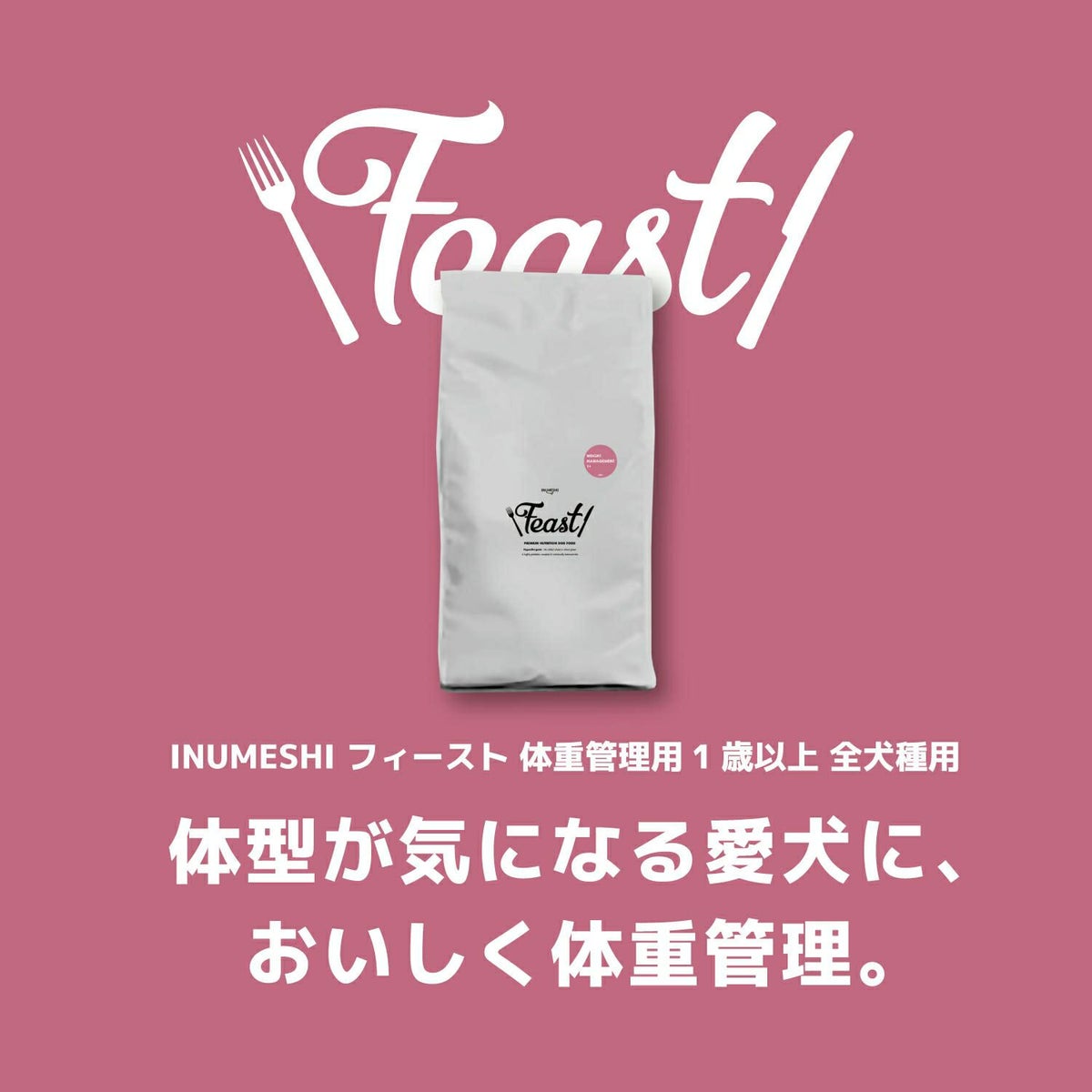 INUMESHI　フィースト　体重管理用　1歳以上　全犬種用　1kg