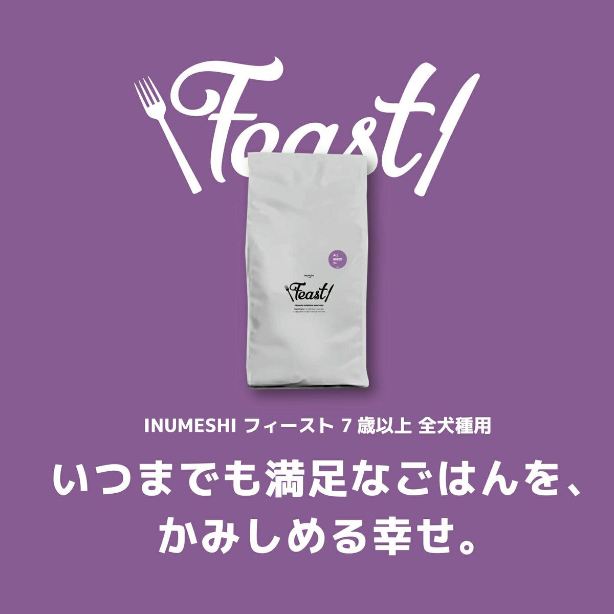  INUMESHI　フィースト　7歳以上　全犬種用　1kg