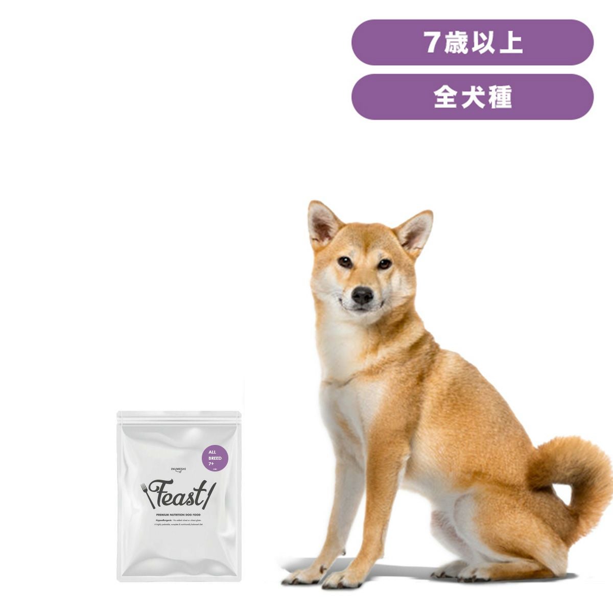 INUMESHI フィースト シニア用 全犬種用 7歳以上 15kg ブリーダー